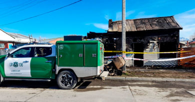 Puerto Natales: Testigos vieron huir a una persona desde casa afectada por fatídico incendio